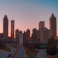 Atlanta skyline at sunrise
